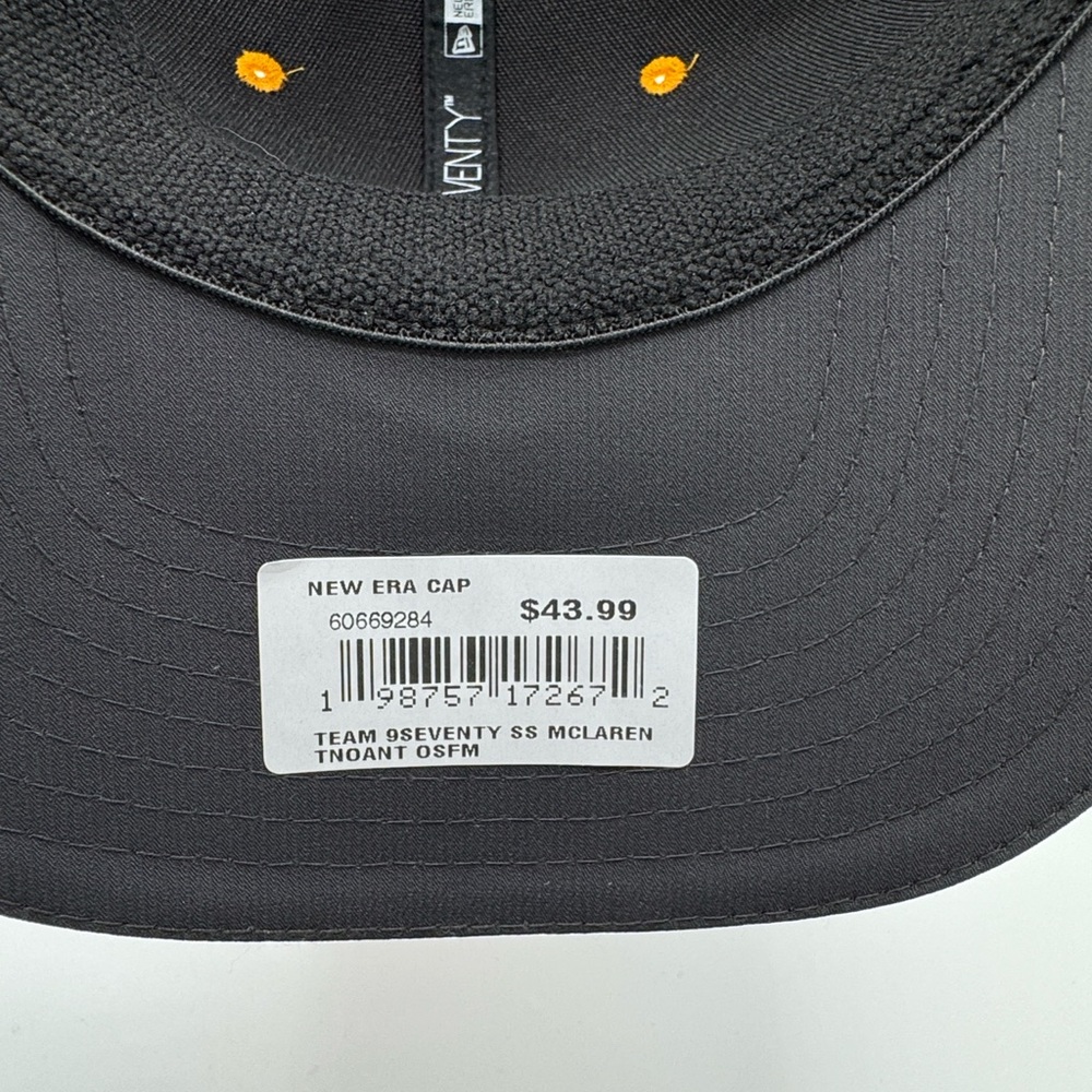 NWT 2025 Arrow McLaren New Era Black and Orange Cap - Picture 7 of 7